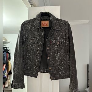 Levi's Dark Gray Speckled Denim Jacket